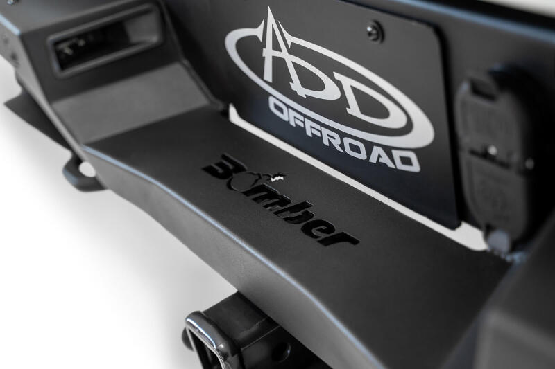 Ram 1500 TRX Bumper - Rear - Addictive Desert Designs - Bomber - Hammer Black - `21-`27